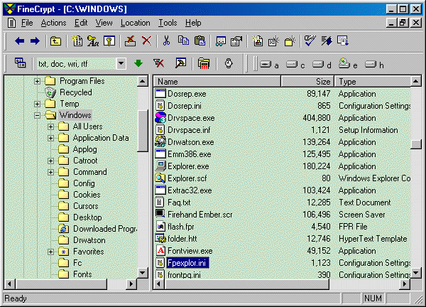 FineCrypt Screenshot